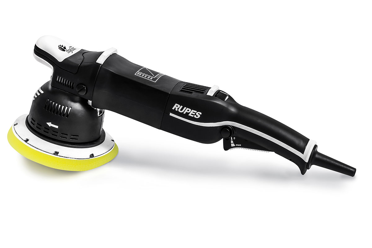 Gear-driven-polisher-bigfoot-LK900E-with-yellow-pad.jpg