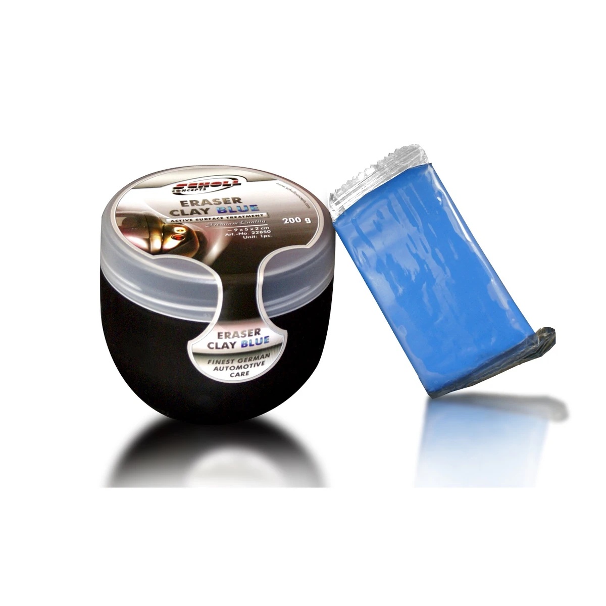 [22850] Eraser Clay Blue 200g Barre d'argile professionnelle Medium - Scholl Concepts (Barre 200g + Boite)