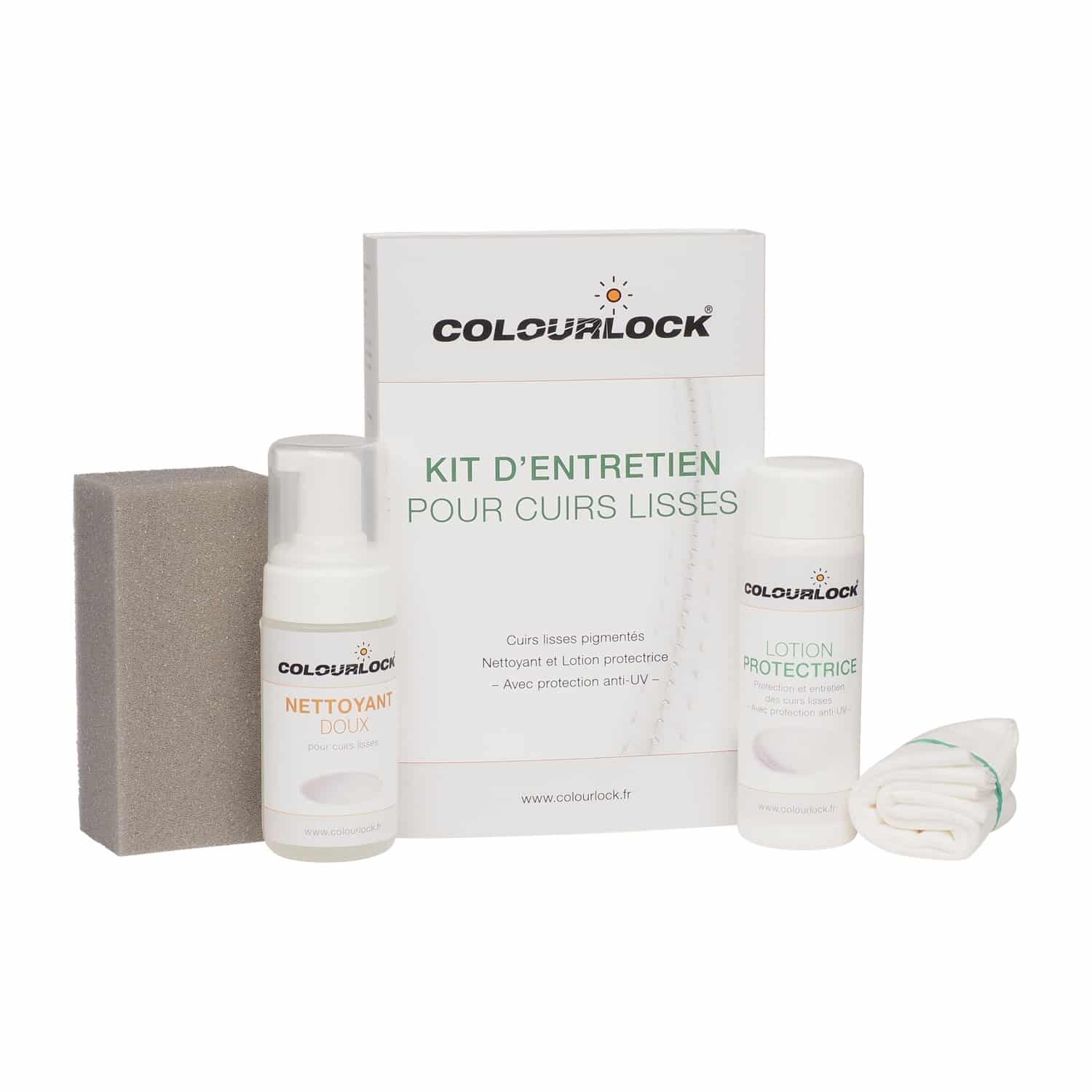 [11004-11004] Kit d'entretien pour cuirs lisses automobile - Colourlock (150ml, Nettoyant Doux)