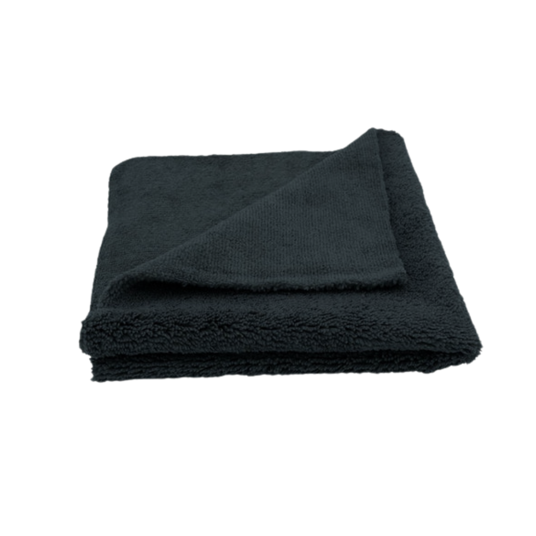 [1616UP-BK] Microfibre Noire 480Gsm Sans Couture - 3D Car Care